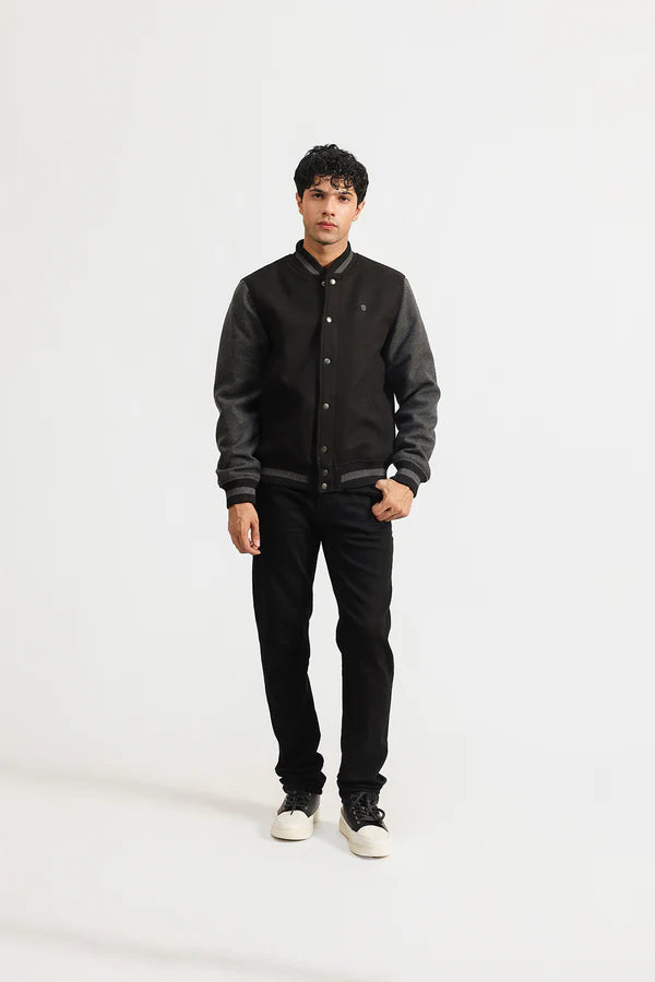 Varsity bomber jacket