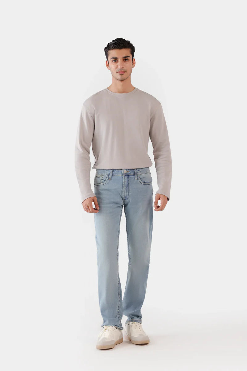 Slim Fit Jeans With Whiskers