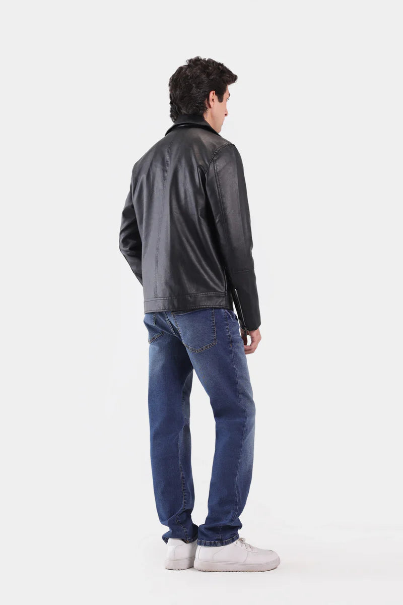 Faux Leather Biker Jacket