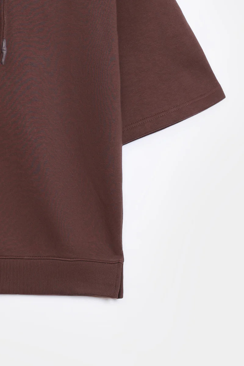 Short Sleeved Oversized Hoodie