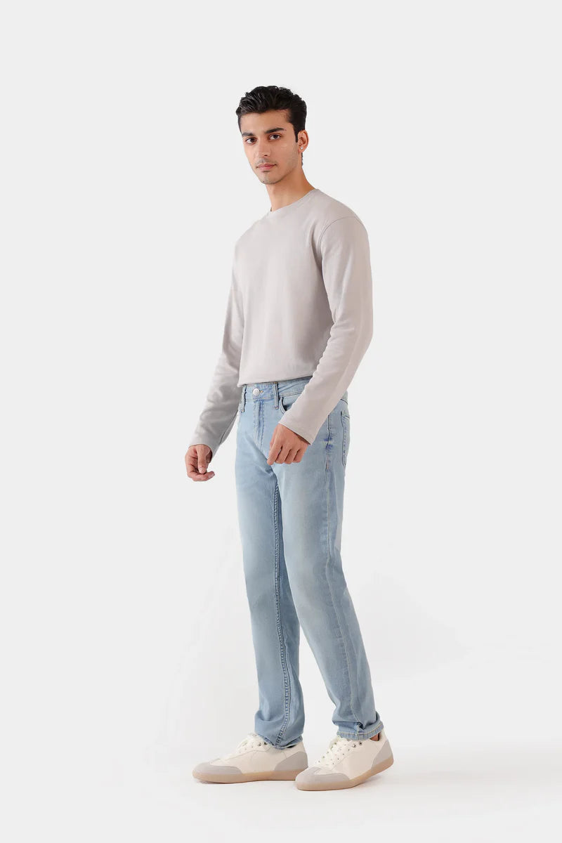 Slim Fit Jeans With Whiskers