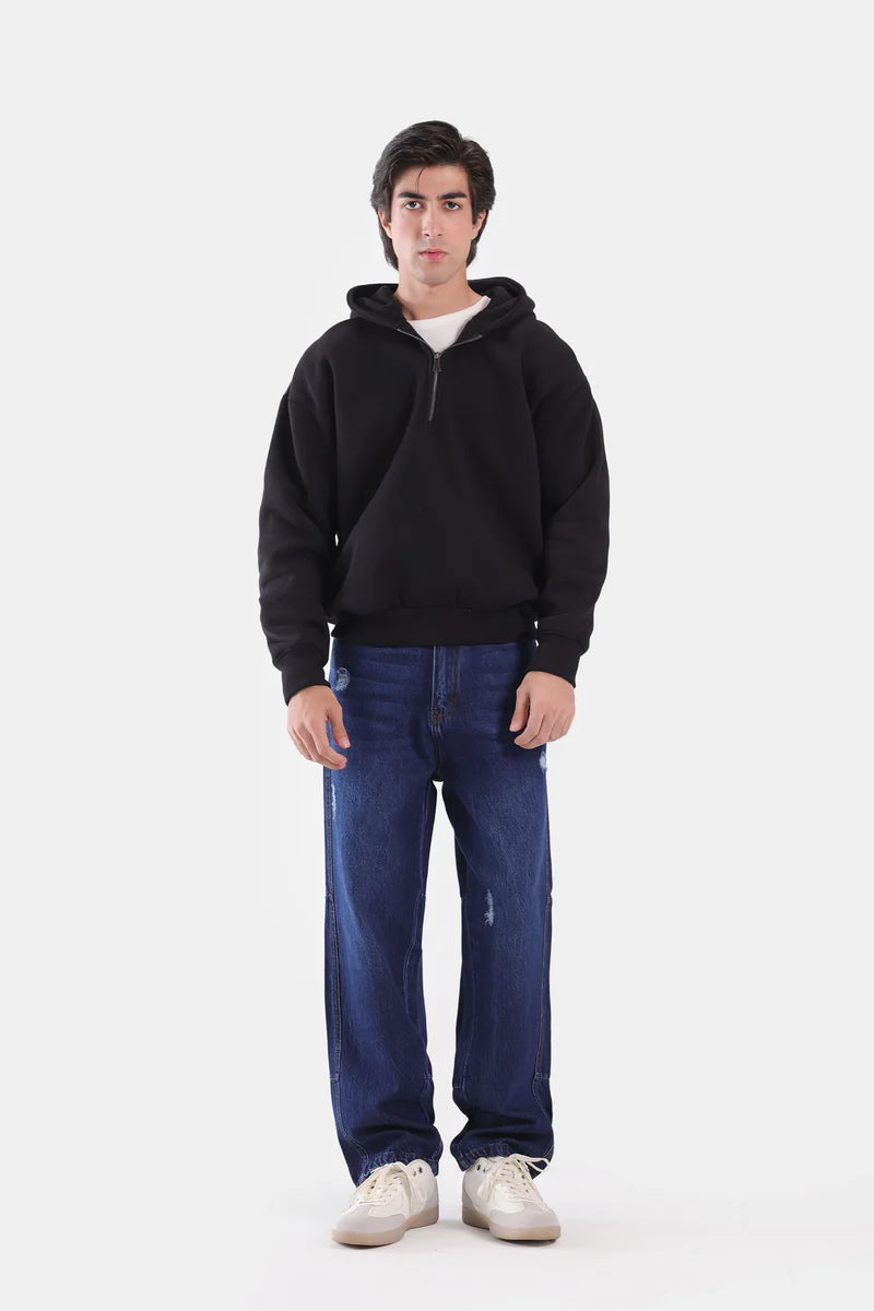 Quarter Zip Fleece Hoodie