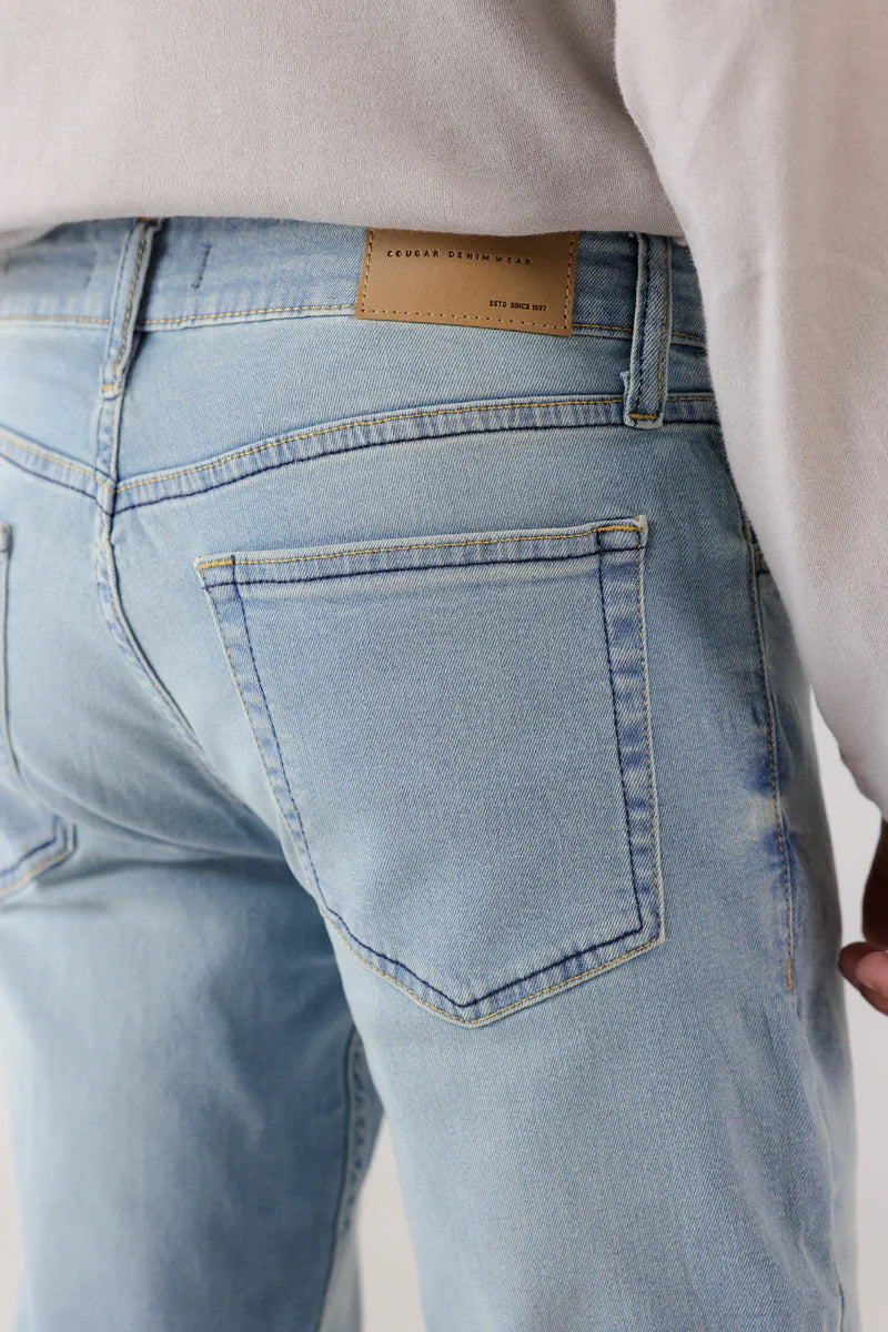 Slim Fit Jeans With Whiskers