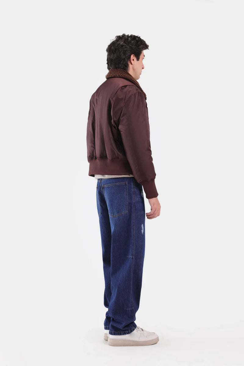 Cropped Bomber Jacket