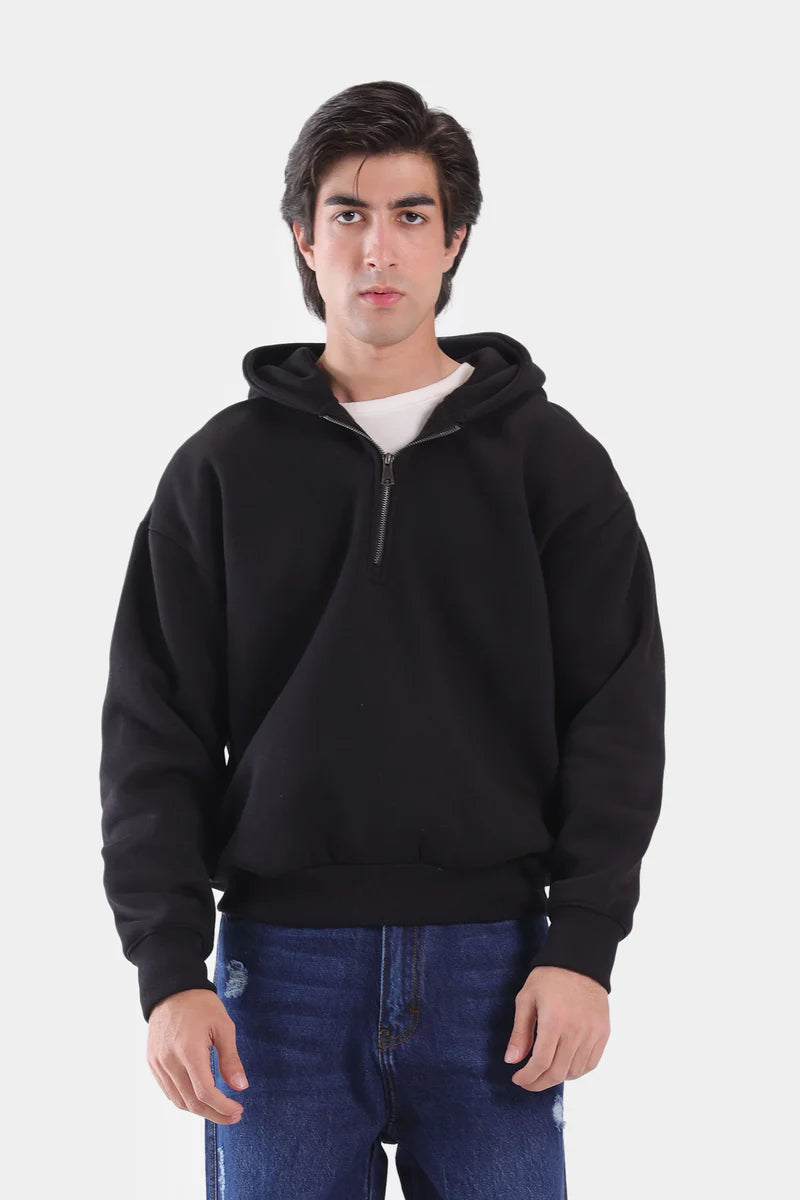 Quarter Zip Fleece Hoodie