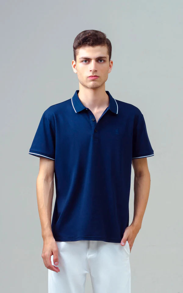 EXECUTIVE TIPPING POLO NAVY