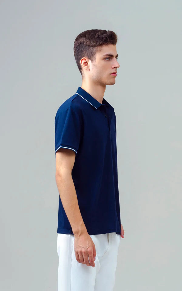 EXECUTIVE TIPPING POLO NAVY