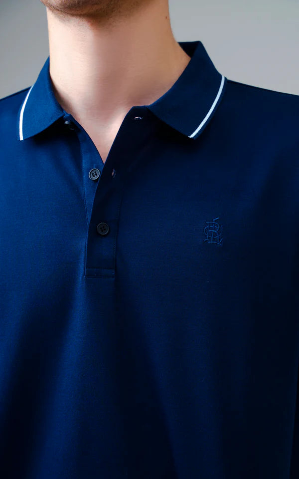EXECUTIVE TIPPING POLO NAVY