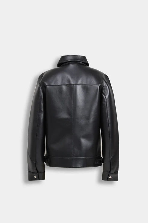 faux Leather Biker Jacket