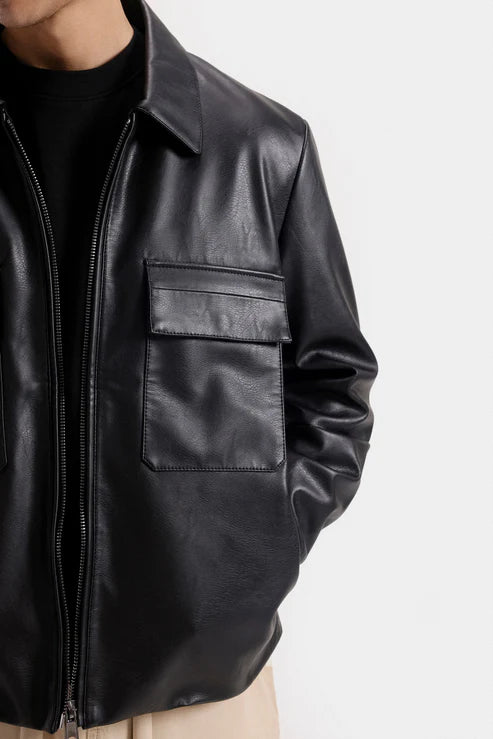 Faux Leather Jacket