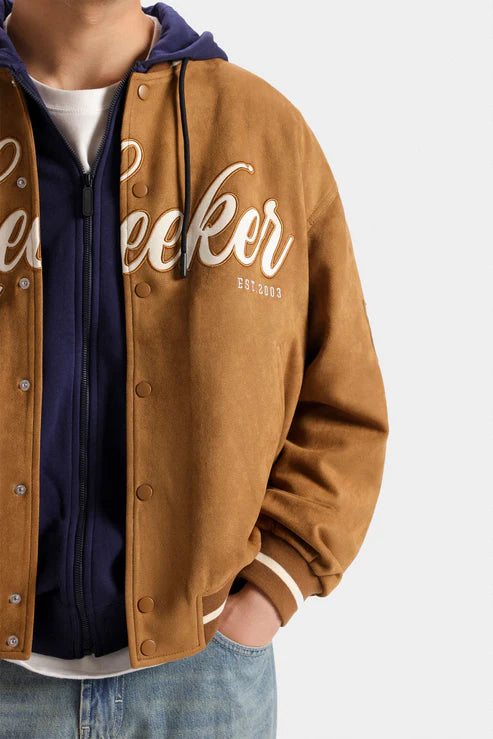 Varsity Suede Jacket