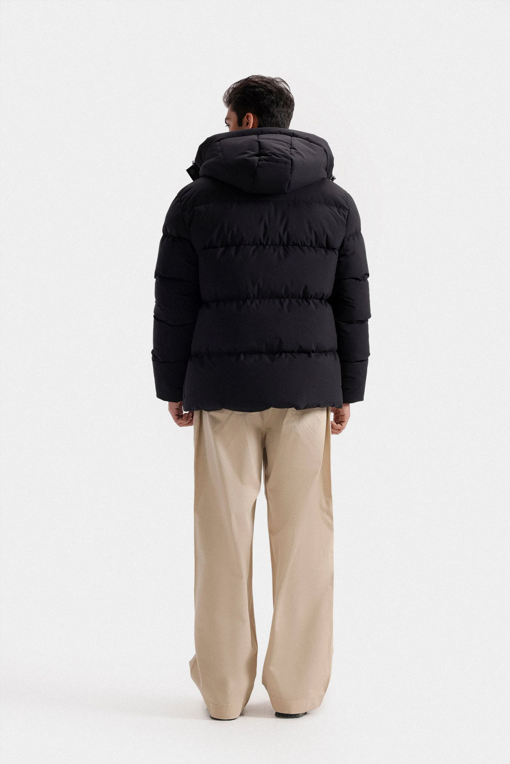Quilted Puffer Jacket With Hood