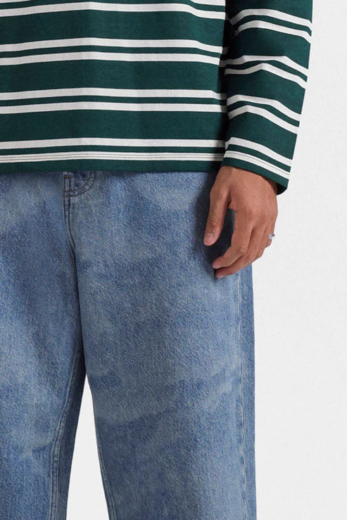 Baggy Jeans With Laser Print  Baggy Fit