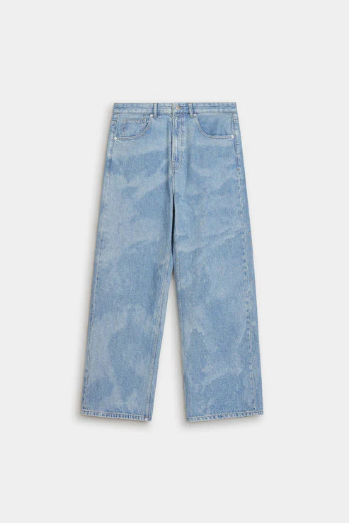 Baggy Jeans With Laser Print  Baggy Fit