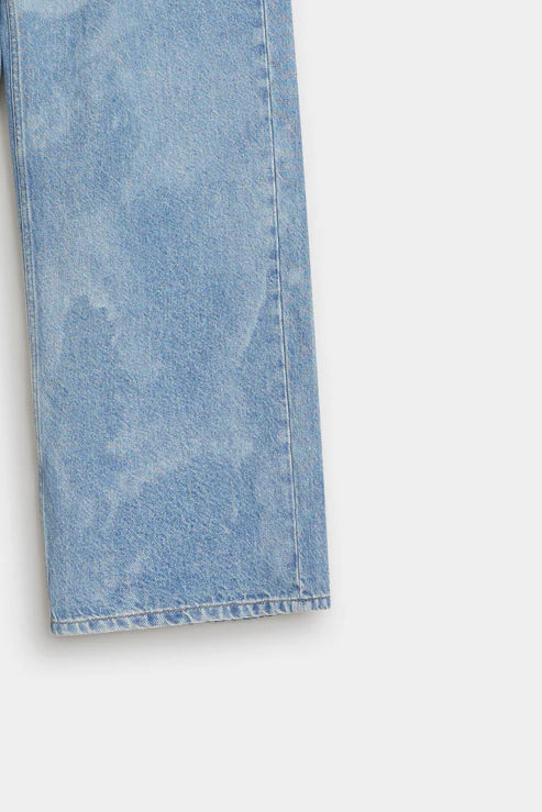 Baggy Jeans With Laser Print  Baggy Fit