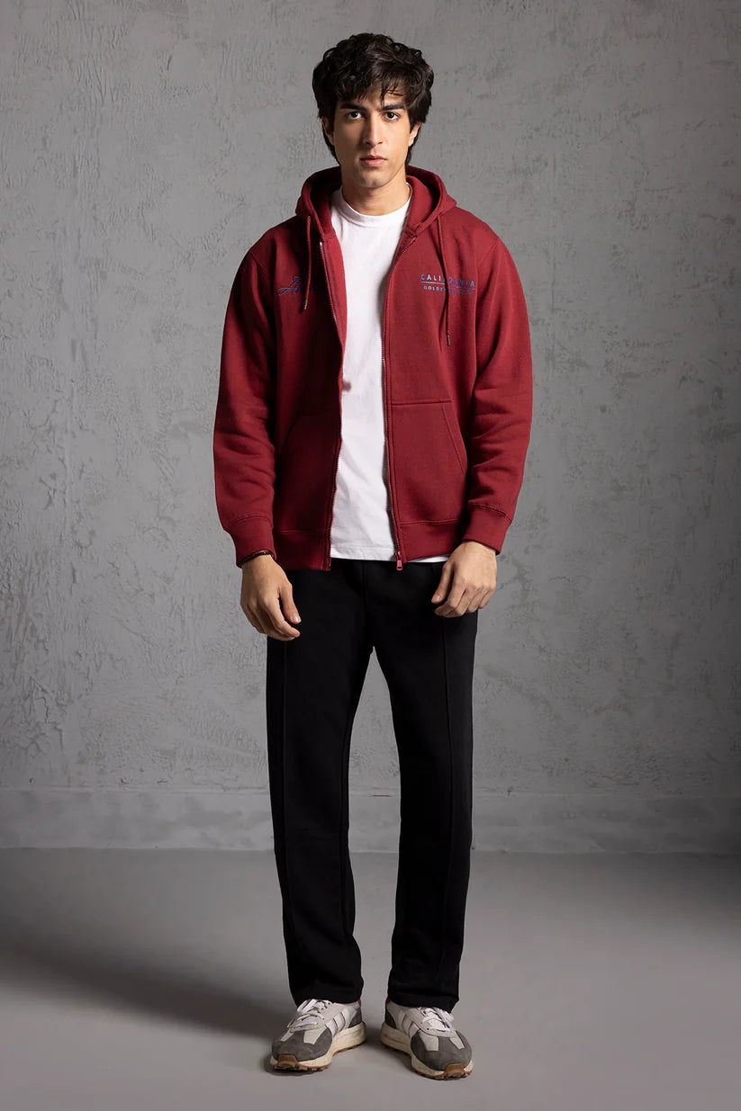 Graphic Zipper Hoodie - 5021