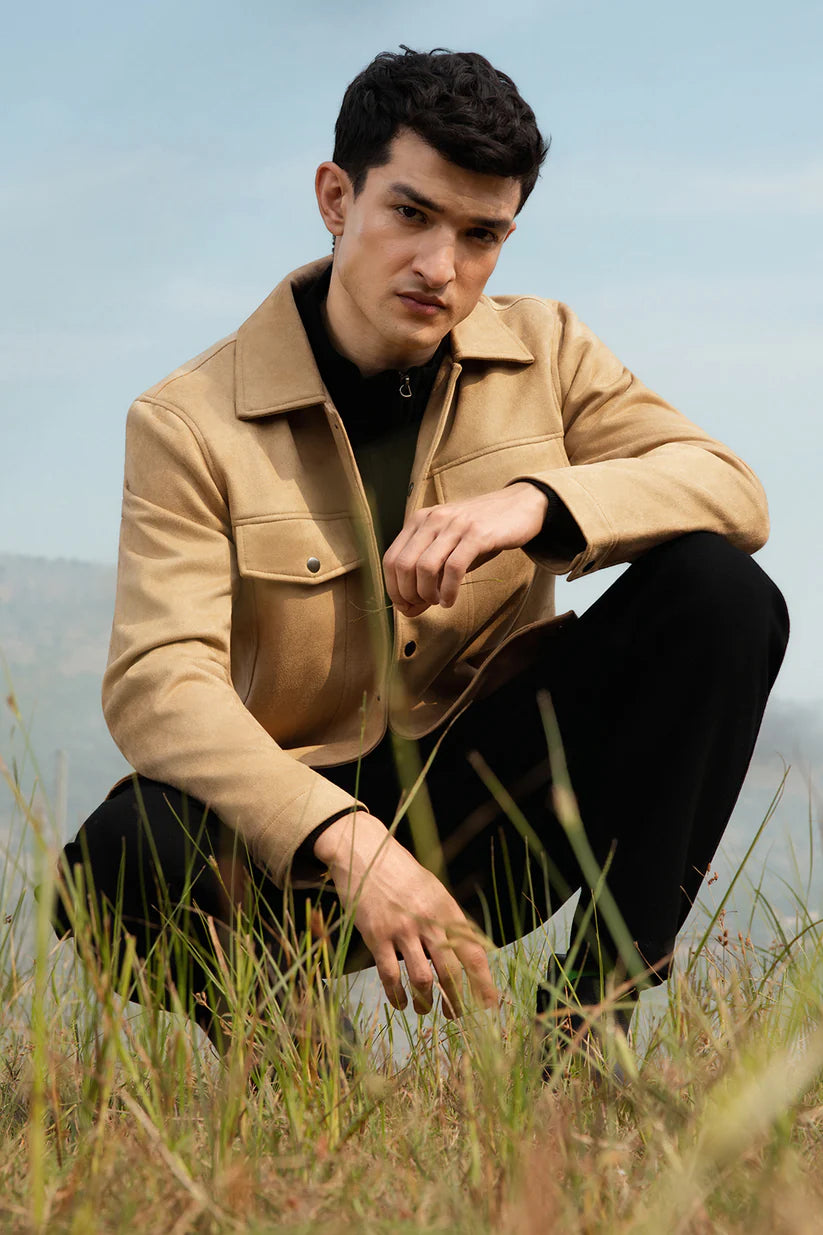 Faux Suede Jacket - s2