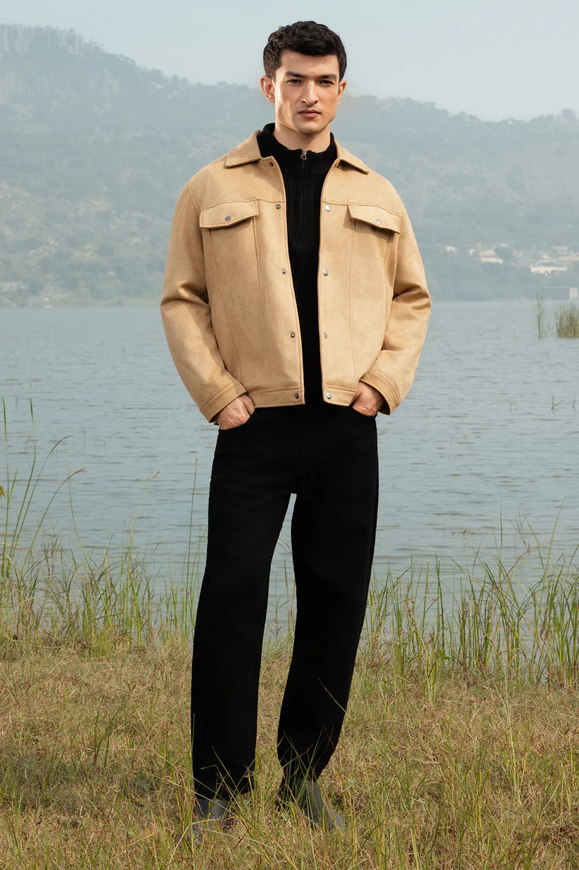 Faux Suede Jacket - s2