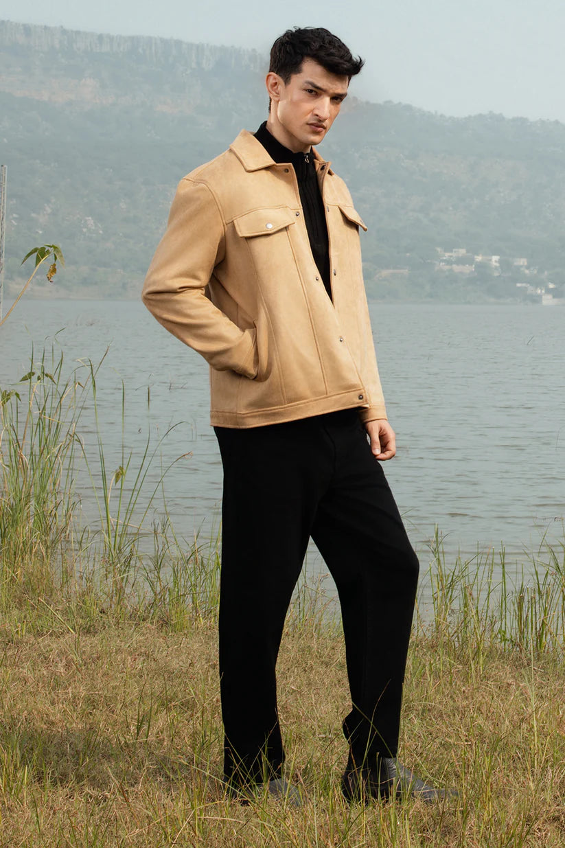 Faux Suede Jacket - s2