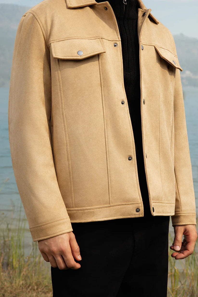Faux Suede Jacket - s2