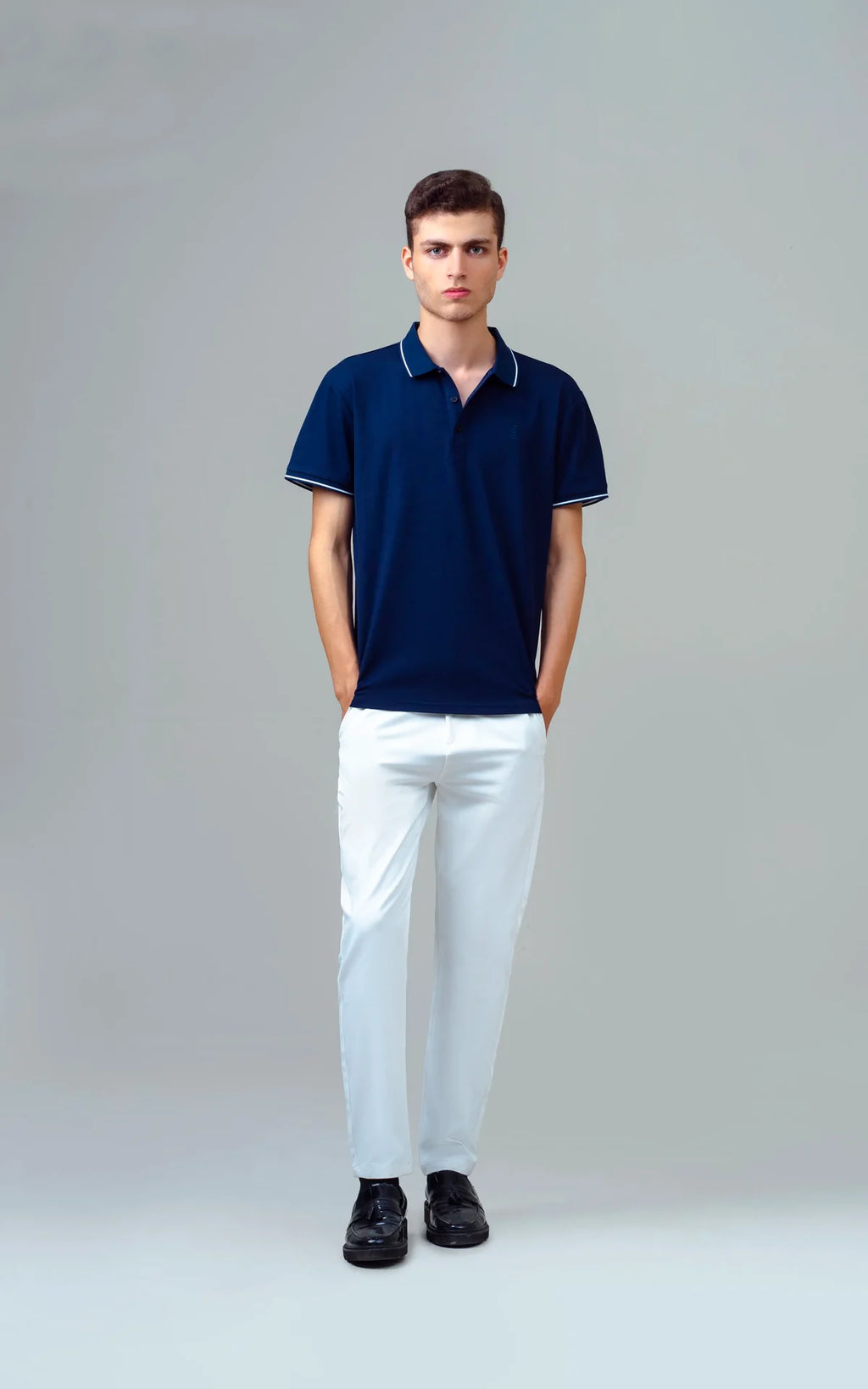 EXECUTIVE TIPPING POLO NAVY