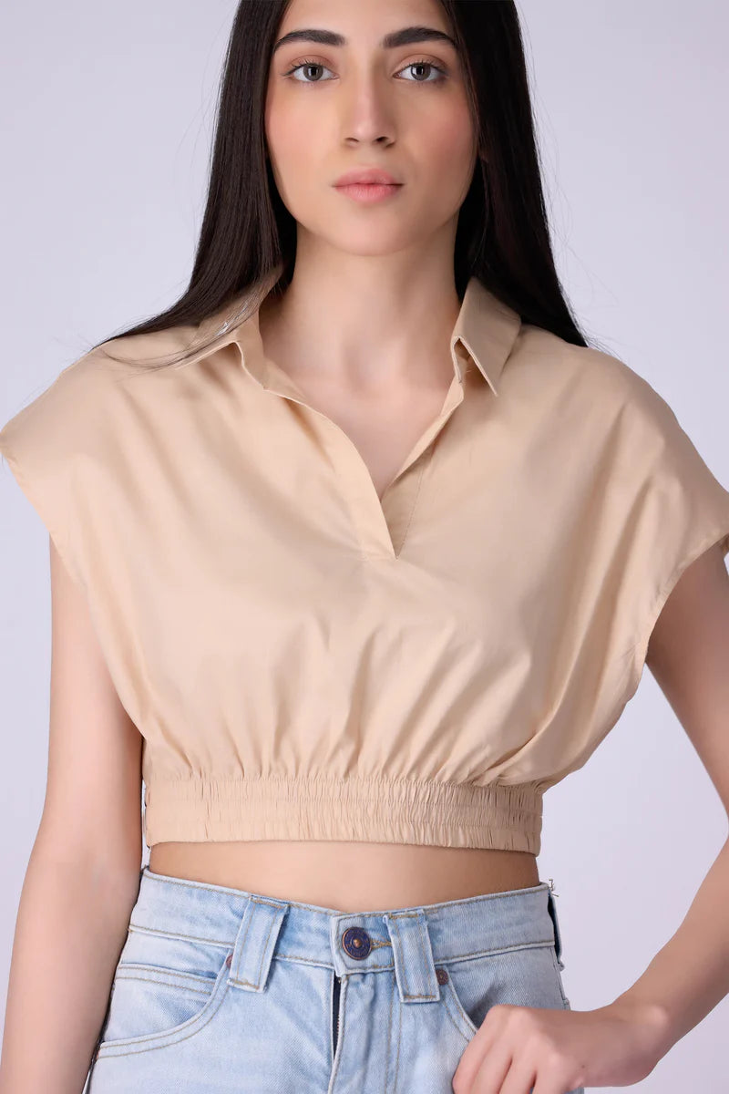 Cropped Ribbed Top